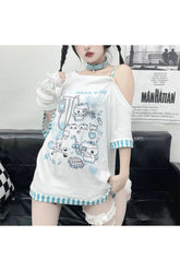 Gothic Harajuku Cartoon Tee